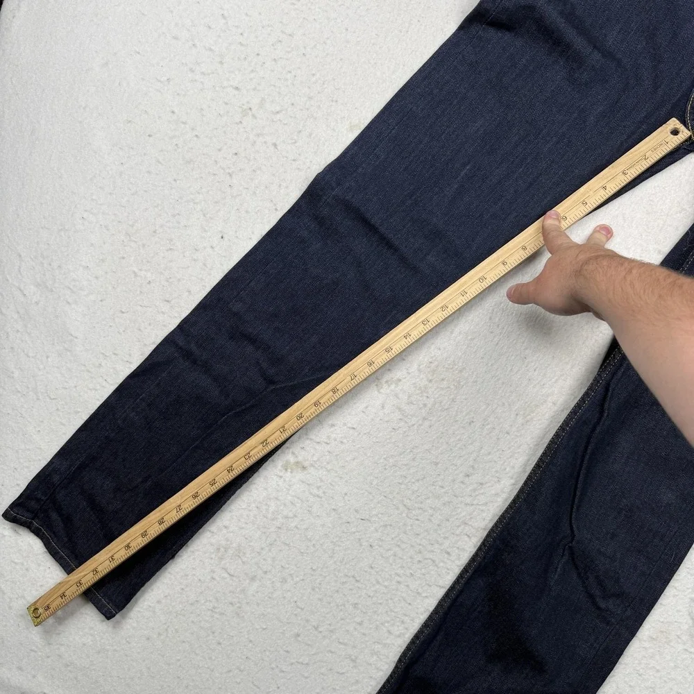 Levis 513 Jeans Mens 30x32 Dark Wash Blue Slim Straight Stretch Denim Pants